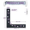 Alise Flat L Brackets for Wood,Black Flat Corner Brace Corner