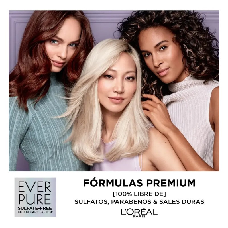 Shampoo Loréal Paris Ever Pure Frizz-defy Sin Sulfatos 250ml