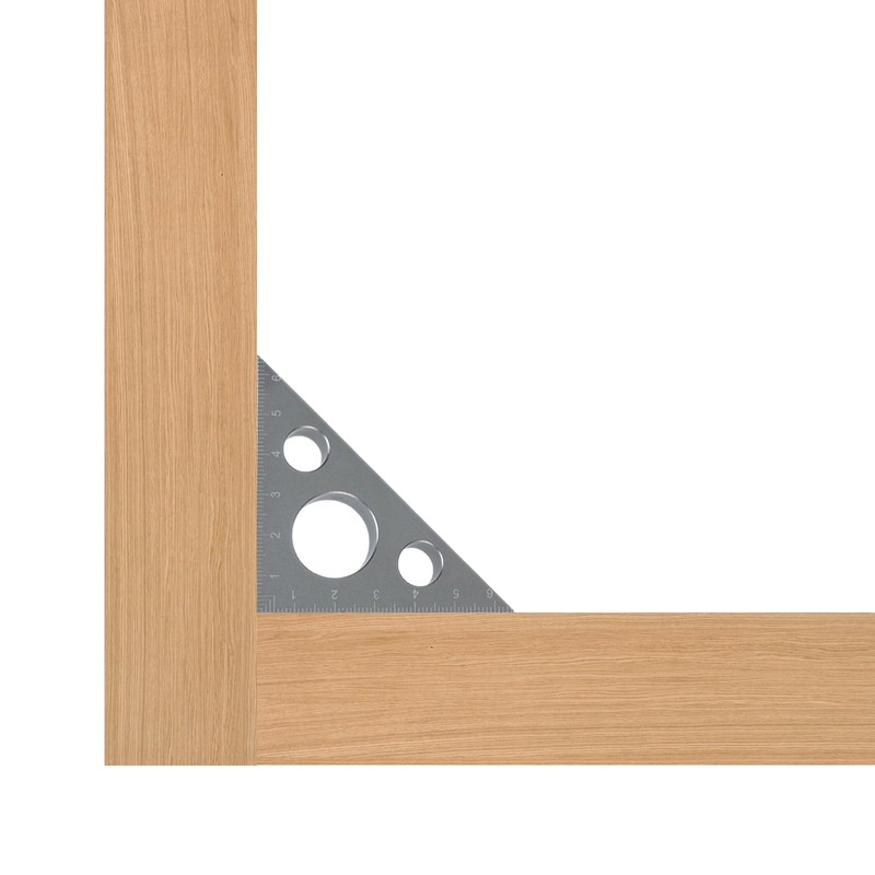 T Tulead 45 Degree Aluminum Alloy Ruler Triangle Woodworking Square