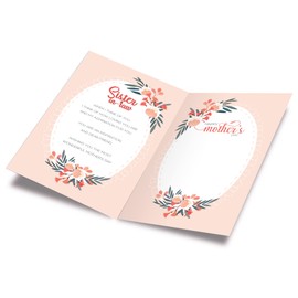 Sister In Law Mother's Day Card, Prime Greetings, Made in America, Eco-Friendly, Thick Card Stock with Premium Envelope 5in x 7.75in, Packaged in Protective Mailer