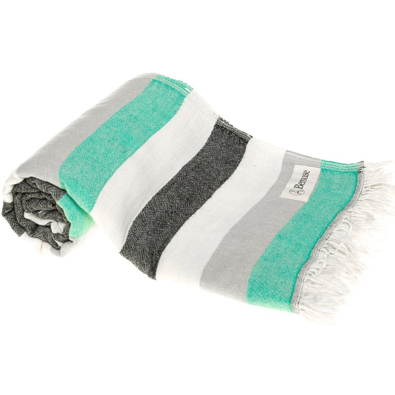 Bersuse 100% Cotton Oeko-TEX Certified Carmen Turkish Handloom Towel -