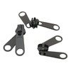 Leekayer 10PCS #10 Black Reversible Pulls for Resin Plastic Zippers