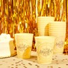 Sparkle and Bash Travel-Themed Plastic Party Cups - Compass Design