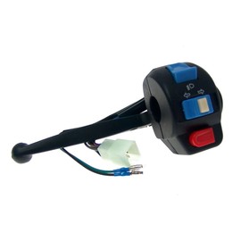 2EXTREME Switch Unit Left with Brake Lever - Toggle Switch, On/Off, Black