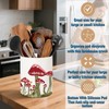BOXJINCO Mushroom Kitchen Decor, Ceramic Utensil Holder Bee Decor, 6.5
