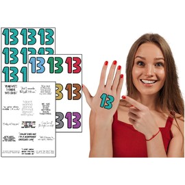 "13" Temporary Tattoo Tour Concert - Over 100 Tattoo Included - Lyrics, Songs - Removable Tattoo, Concert Outfit