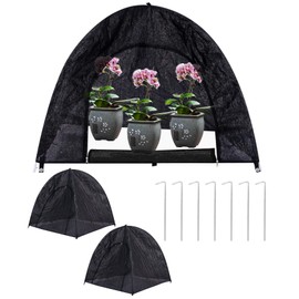 2-Pack Pop Up Plant Shade Tent, Plant Cover, Easy Open Crop Shade Net, 80% Sunshade Cloth, Sun Shade Protection Tent UV Resistant Pest Guard Cover for Outdoor Plants Sun Blocker (22 x 22 x 23 Inch)