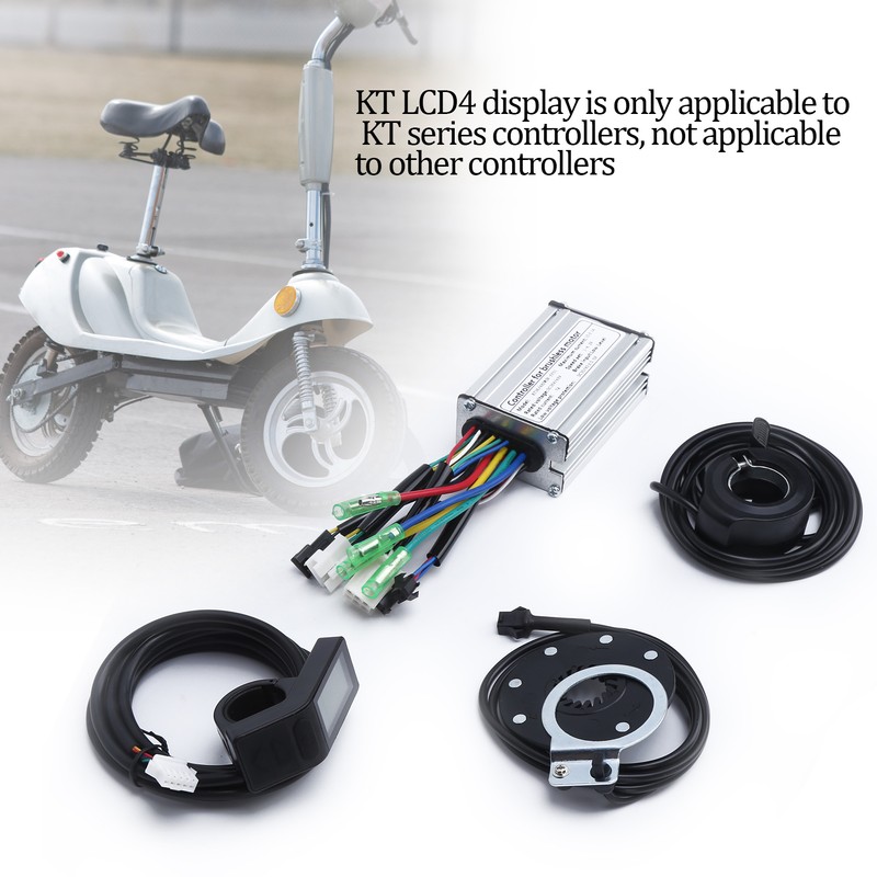 36V/48V 250W Electric Motor Brushless 7A Controller with KTLCD4 Display