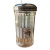 JUST-BUY Sugar Pourer Dispenser Shaker with Stainless Steel Lid and