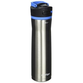 Contigo Ashland Water Bottle, 24 oz, Stainless Steel w/Blue Poppy