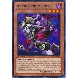 YU-GI-OH! - Archfiend Heiress (JOTL-EN029) - Judgment of The Light - 1st Edition - Rare