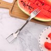 2-in-1 Watermelon Fork Slicer Fruit Cutter, Watermelon Slicer Cutter,Stainless Steel