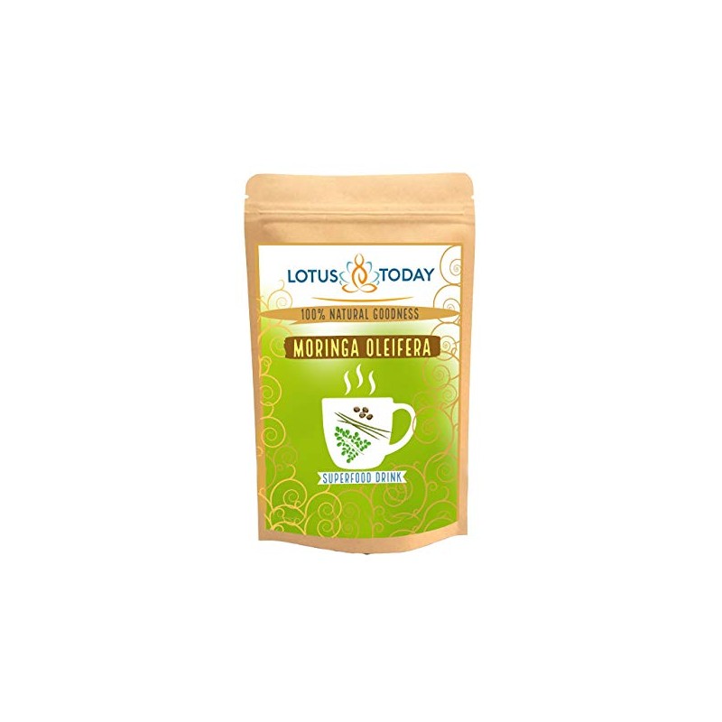 Moringa Tea, Caffeine Free Energy Boost Herbal Tea Loose Supergreen