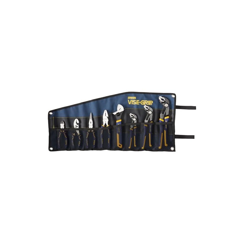 IRWIN Tools VISE-GRIP GrooveLock Pliers Set, 8 Piece, 2078712