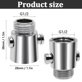 lyualma 2 Stück Duschkopf-Absperrventil Wasserdurchfluss Regelventil Absperrventil Durchflussbegrenzer Dusche für Wassereinsparung und Komfort