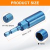 sourcing map Nut Driver 13mm Hex Drive Socket CR-V Steel