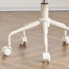 DR.LOMILOMI Pneumatic Swivel Rolling Stool Chair 503 Kai (Standard, Cream)