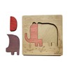 Playful Elephant Wooden Puzzle for Kids | 3 Piece Jigsaw