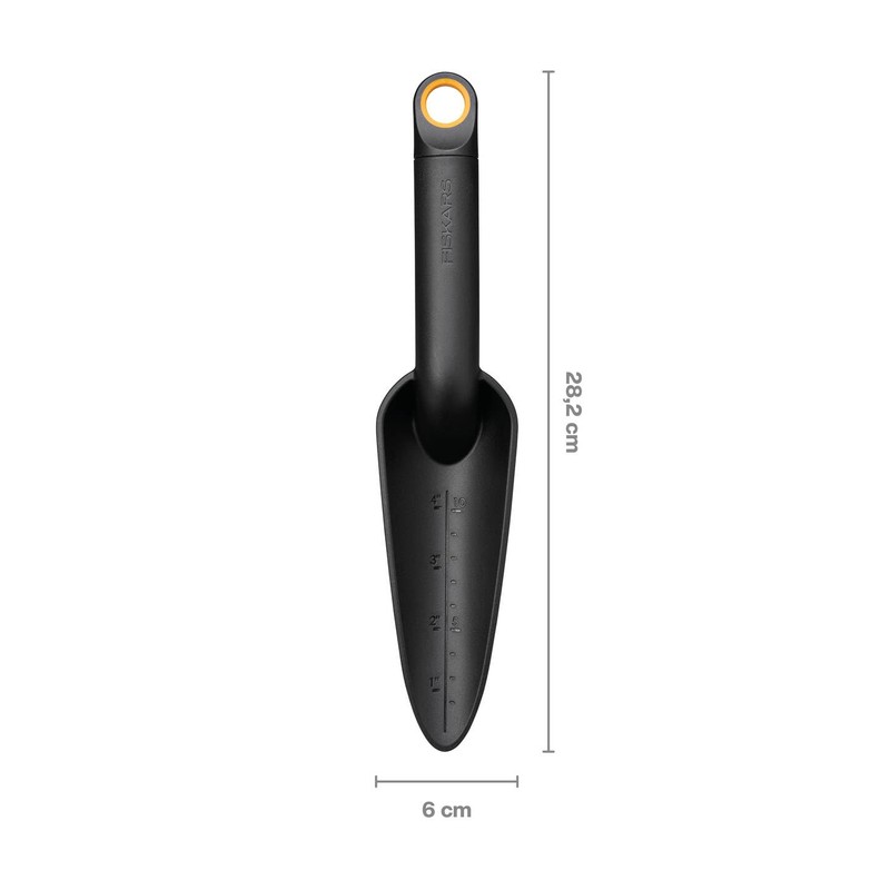 Fiskars Planting Trowel for Planting and Transplanting, Solid, Length: 28