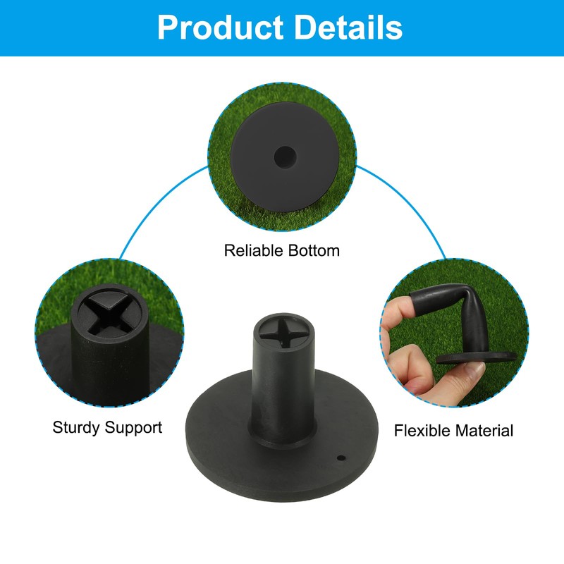 PATIKIL 6 Pack 1.5" Rubber Golf Tees High Training Driving