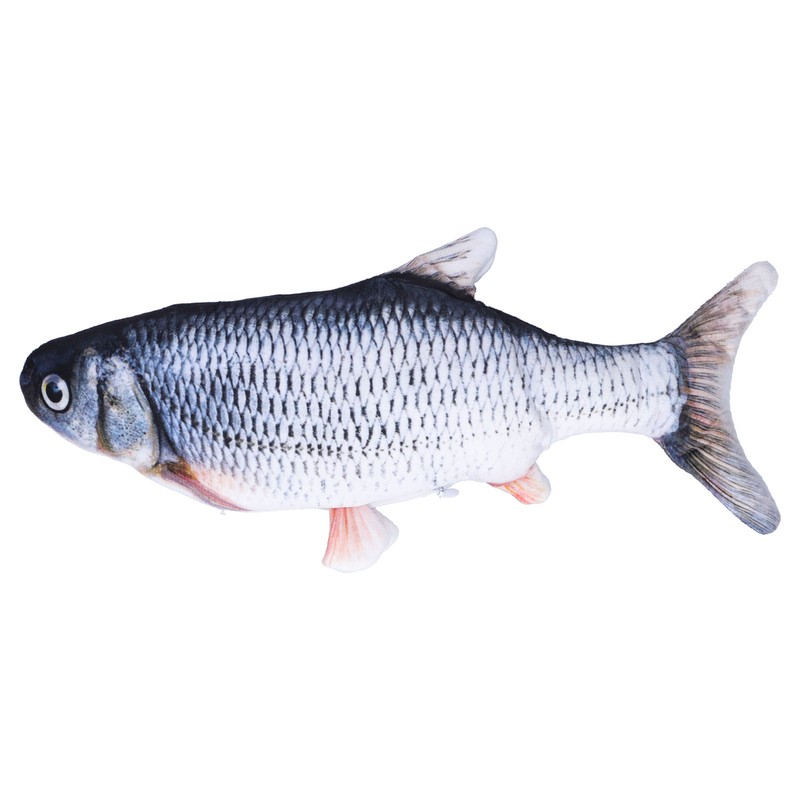 Electric Fish Cat Toy Plush Moving Wagging Jumping Automatic Simulation