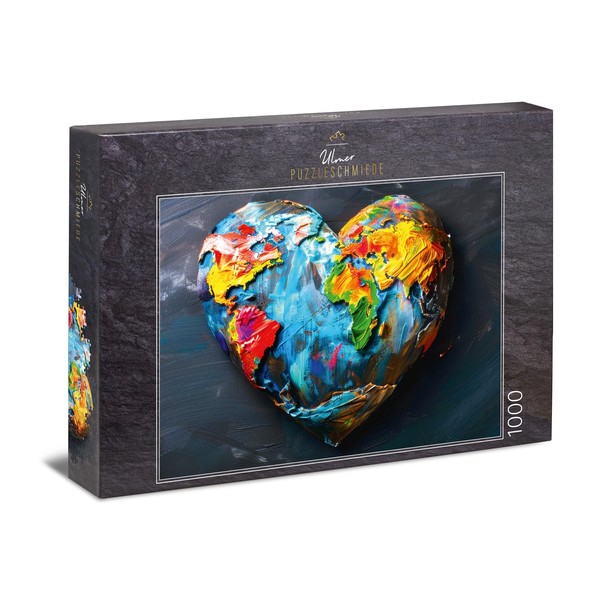 Ulmer Puzzleschmiede - 1000 Piece Puzzle "Herzenswunsch" - Planet Earth