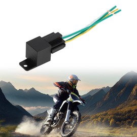 HOPESPANNER 4 Pins 60V 40A Auto Relay with Plastic Hanging Hole with Harness Sockets Waterproof Car Relay 1 Pc