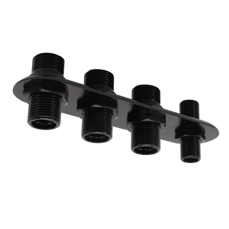 AC Bulkhead Billet Aluminium Alloy Universal 4 Ports Air Conditioning