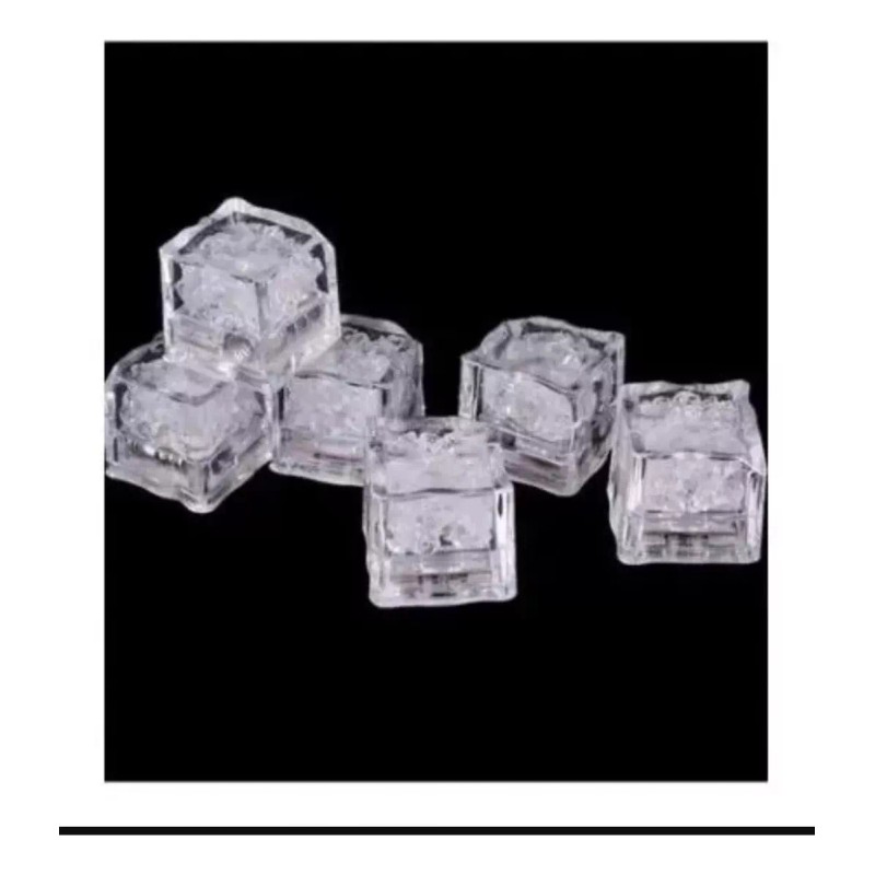 Movasa 12 Cubos Hielo Led Luminoso Multicolor Fiesta