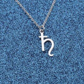 WUSUANED Planet Symbol Necklace Astronomical Galaxy Necklace Alchemical Astrological Symbol Jewelry Planet Lover Gift Astronomer Gift (Saturn Necklace)