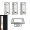 4Pcs Door Hinges Rustproof Flush Hinge Removable 3 Inch Door