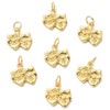 KitBeads 10pcs 18k Real Gold Plated Mask Charms Comedy and