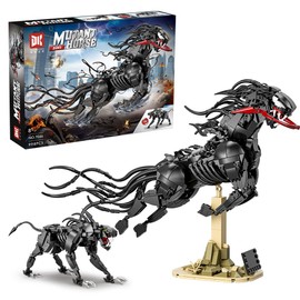 Optic Axis Venoom Transforming Horse Premium Super Heroes Building Blocks- Alien Toys with Horror Wolf Horse Theme Action Big Figure 998PC,Gift for Mavel Mech Fans Compatible with Brand