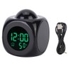 VIFERR Electronic Projection Alarm Clock LCD Digital Clock Bedside Clock