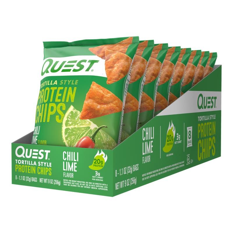 Quest Tortilla Style Protein Chips with 20g of Protein, Chili