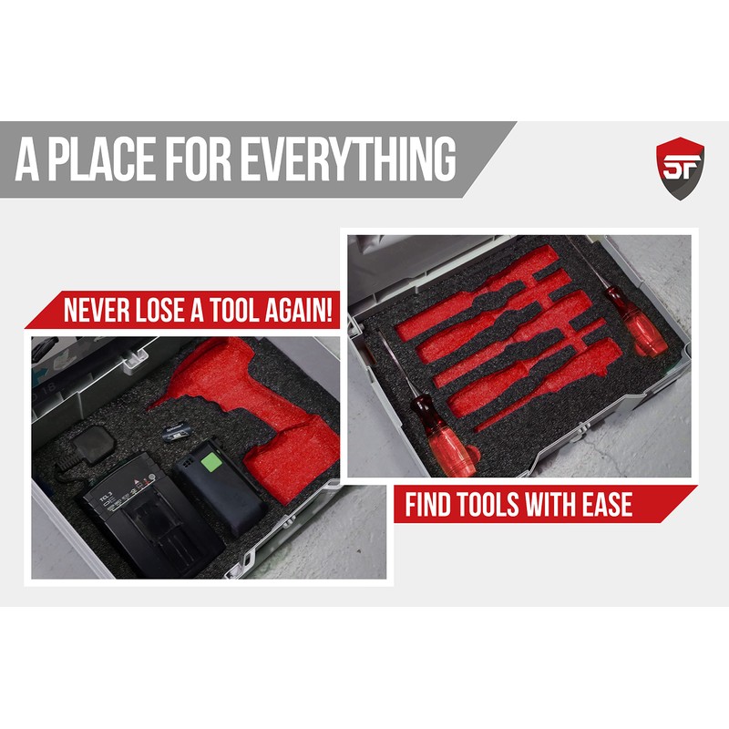 Shadow Foam Makpac Insert [Twin Pack] Adjustable Foam for Makita