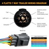 Trailer Tow Rear Bumper Wiring Connector Harness Kit for Ford