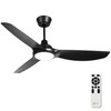 OFANTOP 52 Inch Ceiling Fans with Lights and Remote, Black