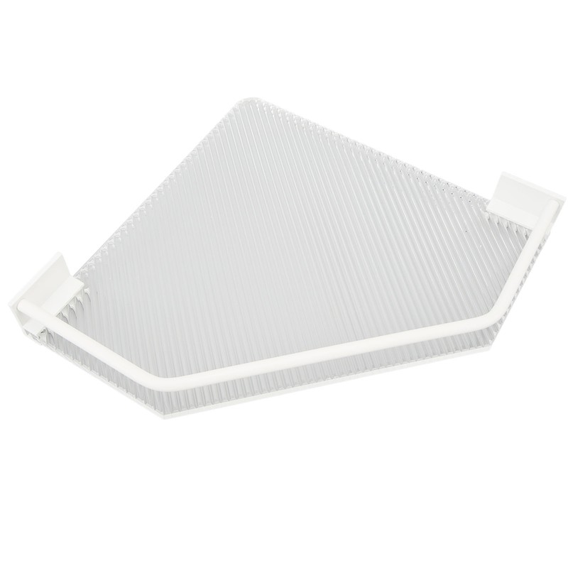 Drill Free Acrylic Bathroom Storage Shelf Space Aluminum Wall Mounted