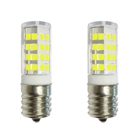 Anyray 2-Bulbs E17 4W LED Bulb for Microwave Oven, Under-Microwave Stove Light 40W-Equival (Cool White)