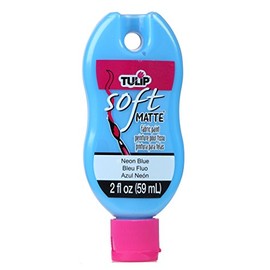 Tulip Soft Fabric Paint 2oz, Matte Neon Blue, One Size