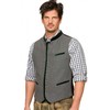 Stockerpoint Alonso Men's Costume Vest, Grey Forest