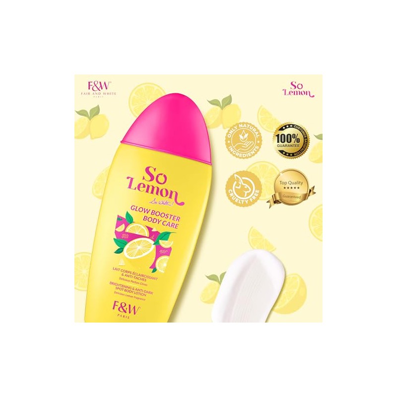 FAIR & WHITE Loción Corporal Iluminadora So Lemon Glow Booster