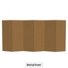 4 ft. Short Brown Temporary Cardboard Folding Screen - 6