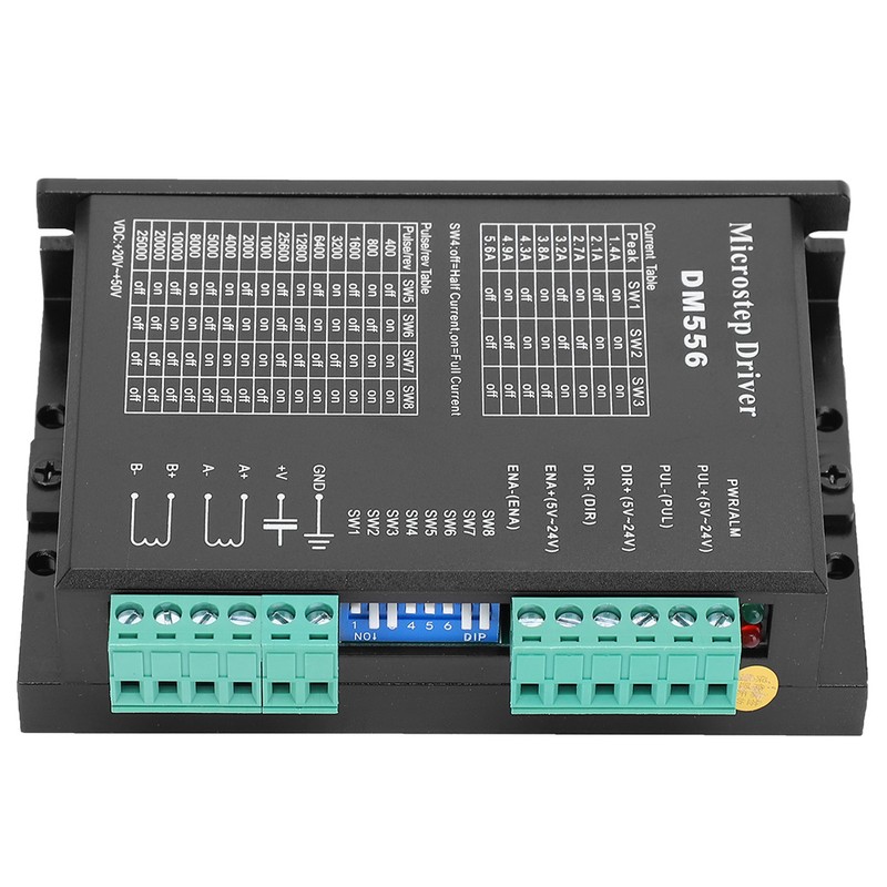 DM556 Stepper Motor Driver 20‑50VDC Low Noise Anti‑Interference 200kHz Pulse
