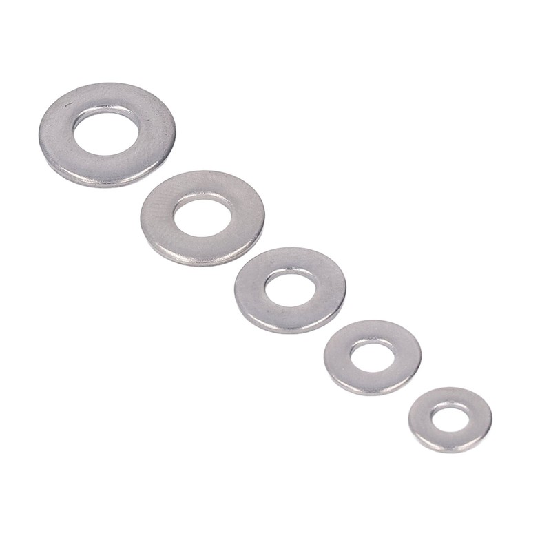 250PCS Flat Washer Kit Stainless Steel 5 Specifications Anti Corrosion