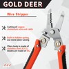 GOLD DEER Wire Stripper, Electrician, Multi-functional Strip Plier, Auto Multi