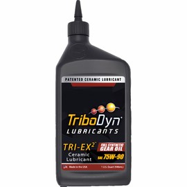 TriboDyn TRI-EX 2 75w-90 Synthetic Gear Oil, 1 Quart, Full Synthetic, Ceramic Coating, API GL5, MT-1, Severe Gear Shock Protection.