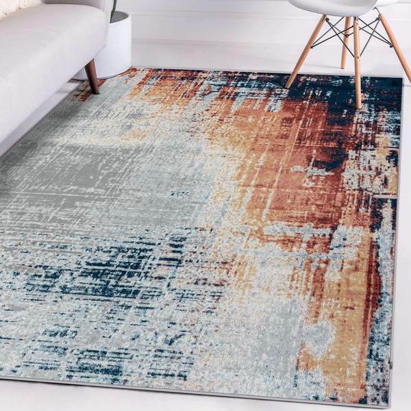 LUXE WEAVERS Olimpia Collection 5955 Multi 8x10 Modern Abstract Area