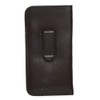 Calabria Mens Soft Slip-in Eyeglass Case w/Clip Medium Black Syn.Leather